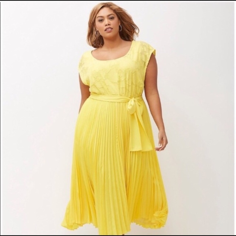 Lane Bryant yellow dress size 14/16